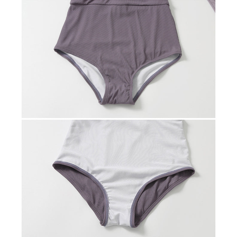 One Piece Long Sleeve Resort Swimsuit Swimwear