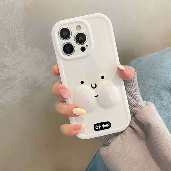 Face Pinching Decompression Emoticon iPhone Case