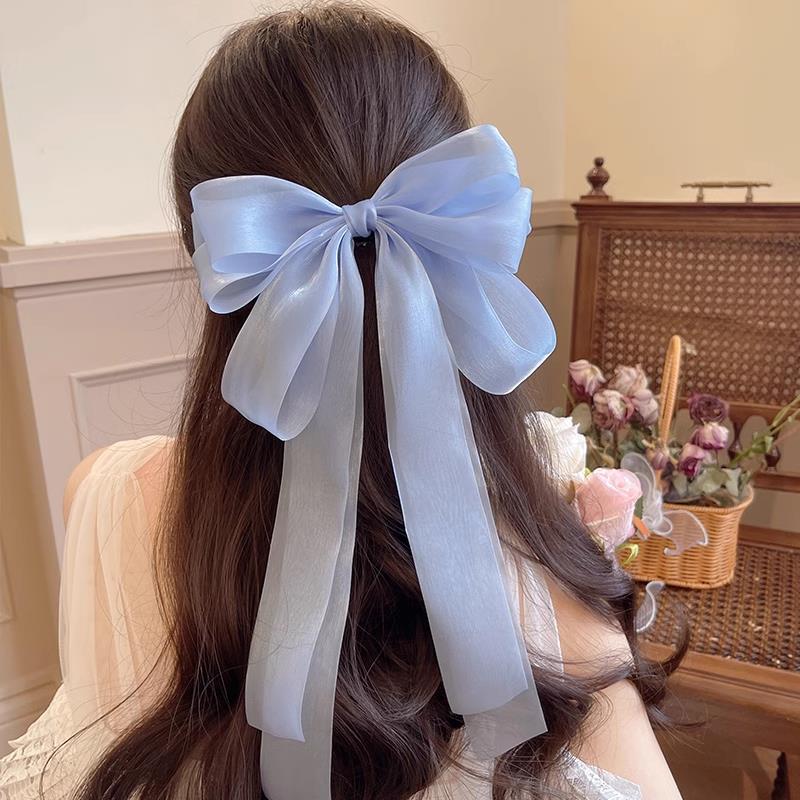 Big Bow Ribbon Ribbon Spring Hairpin