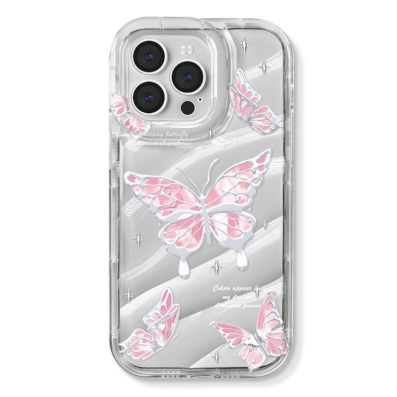 Pink Butterfly Laser Fashion iPhone Case