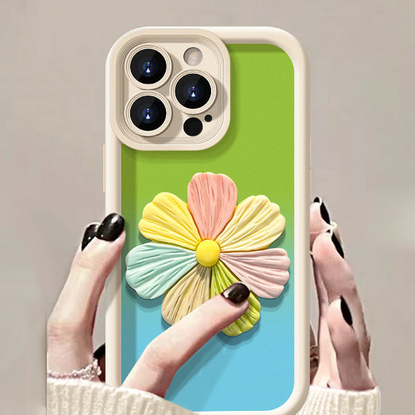 Colorful Flower Shoulder iPhone Case