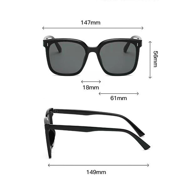 Uv Resistant Driving Black Framed Fashionable Sunglasses