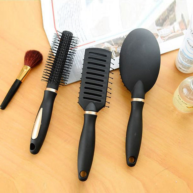 Anti-Static Black Massage Air Bag Comb