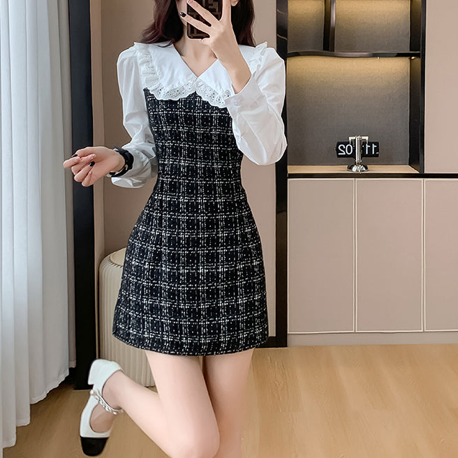 French Fashion Doll Collar Dress Suit