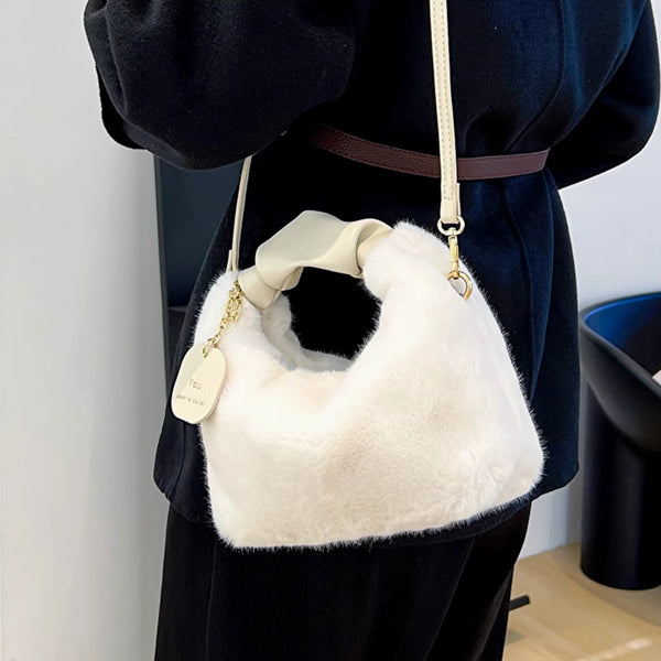 Furry Crossbody Hand-Held Armpit Small Single Shoulder Plush Bag