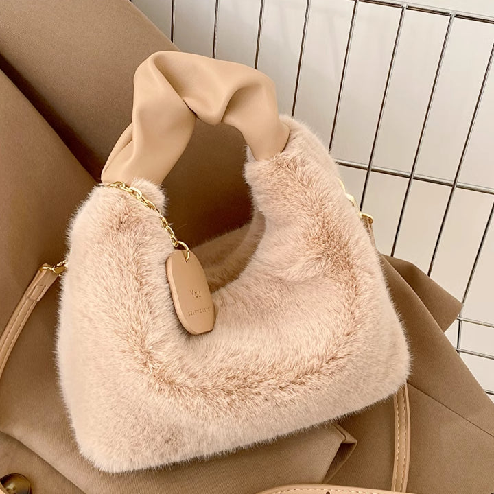 Furry Crossbody Hand-Held Armpit Small Single Shoulder Plush Bag
