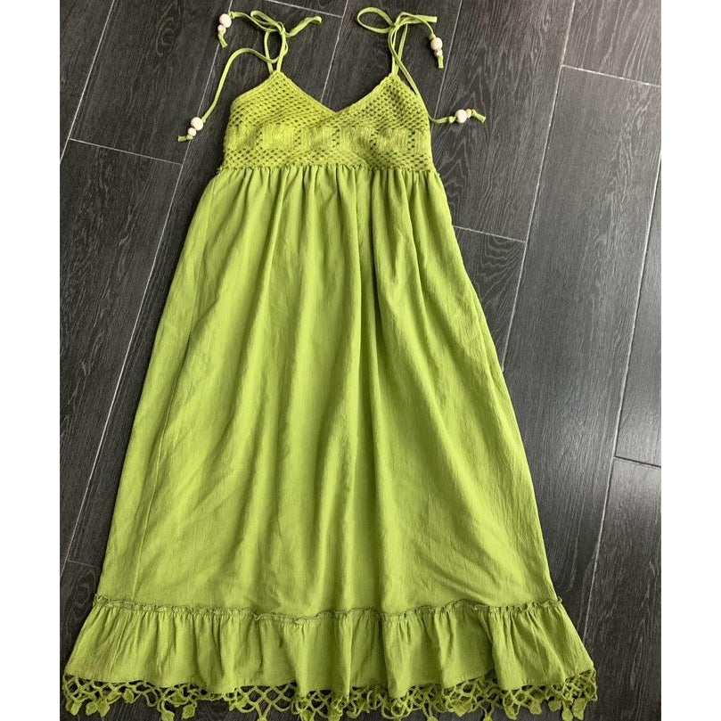 Hollow Tassel Bohemian Vacation Suspender Dress