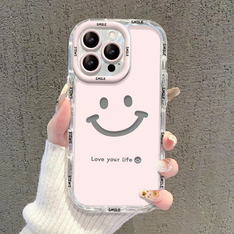 Simple Smiley Face Transparent iPhone Case