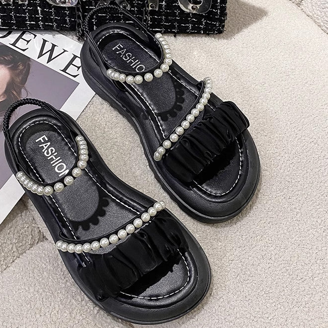 70% Platform Sandals Flat Open Toe Beach Shoes