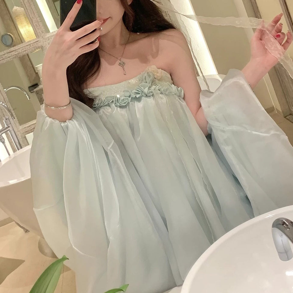 Sexy Bud Embroidered Dress