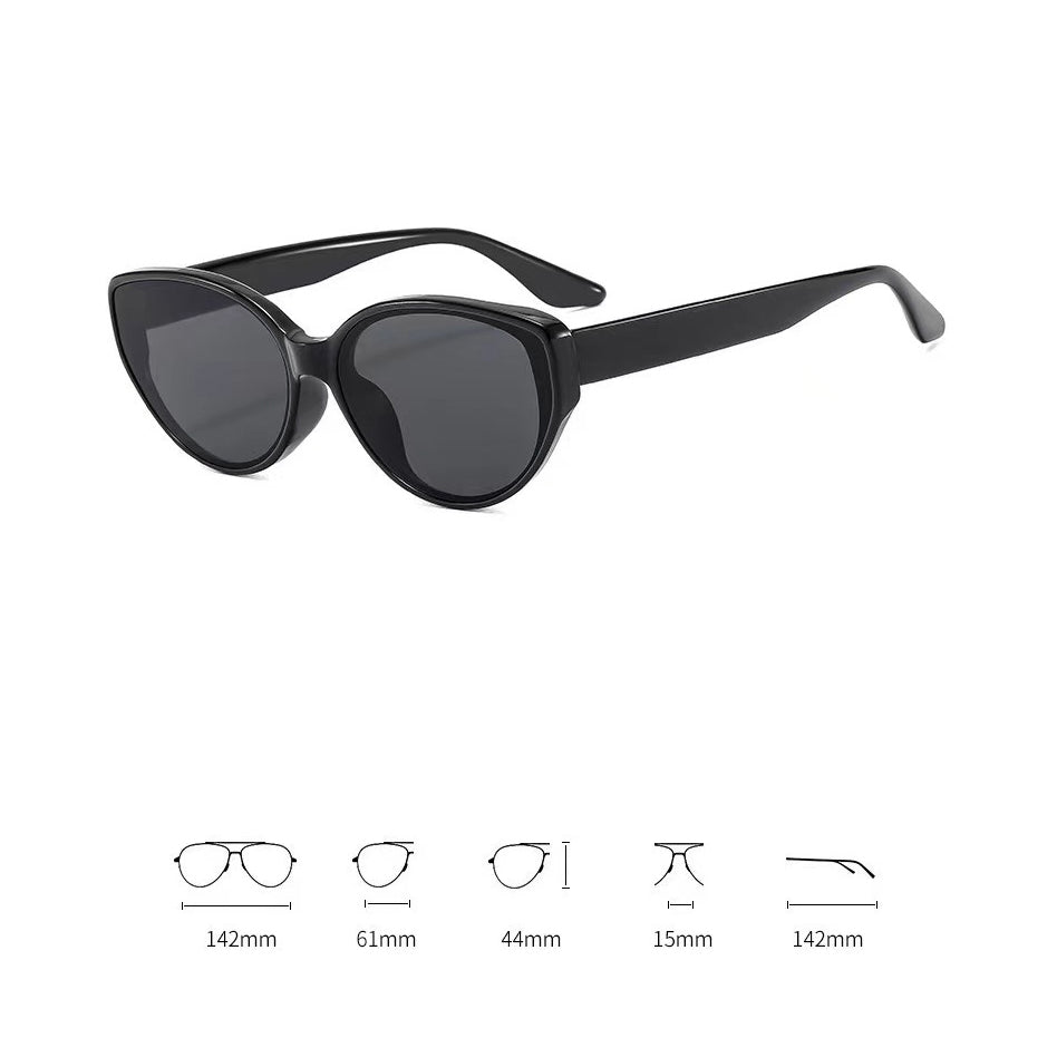 Uv Resistant Cat Eye Tourist Seaside Sunglasses