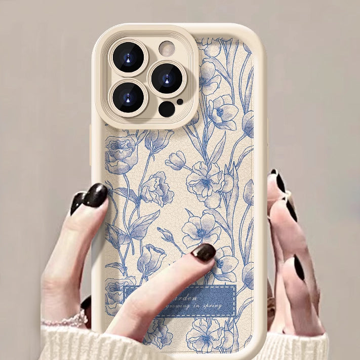 Camellia Flower Sheepskin iPhone Case