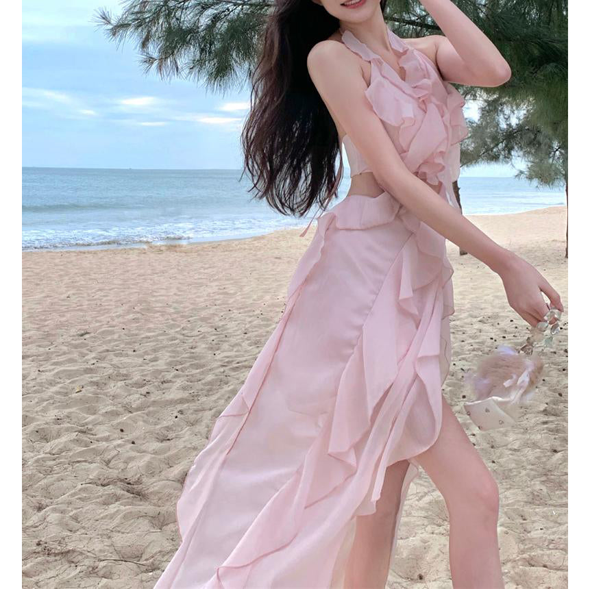 Pink Ruffled Fairy Dress