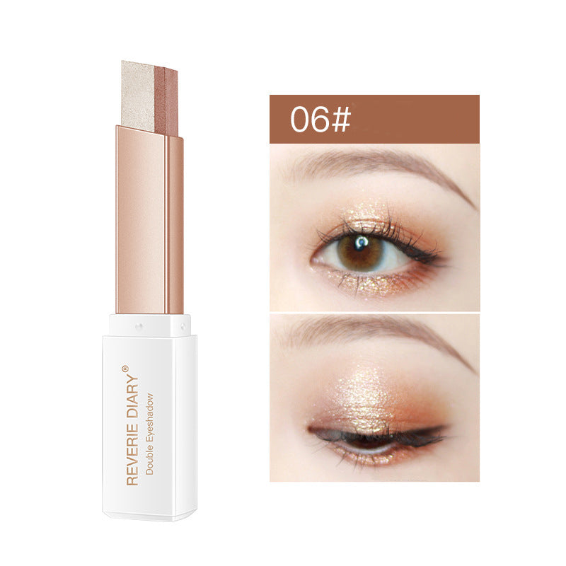Two-Color Matte Waterproof Eyeshadow Stick