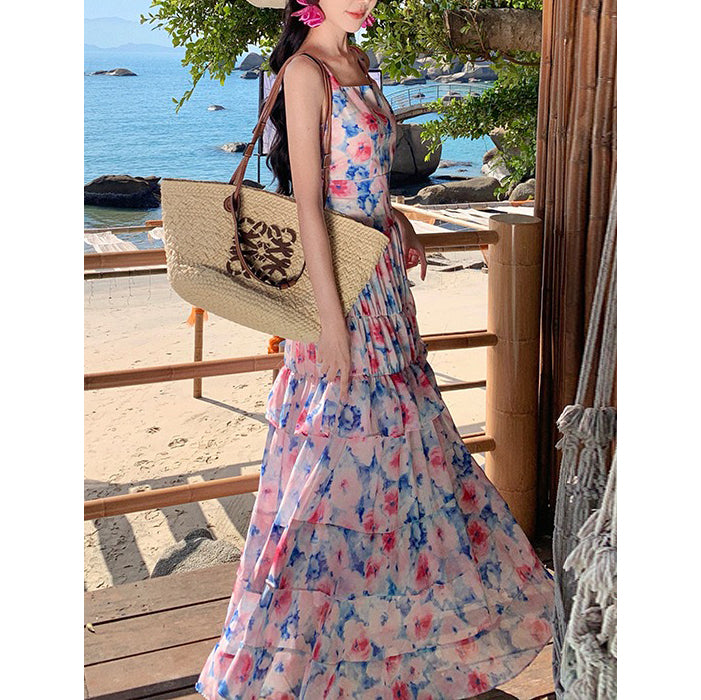 French-Style Floral Cake Dress