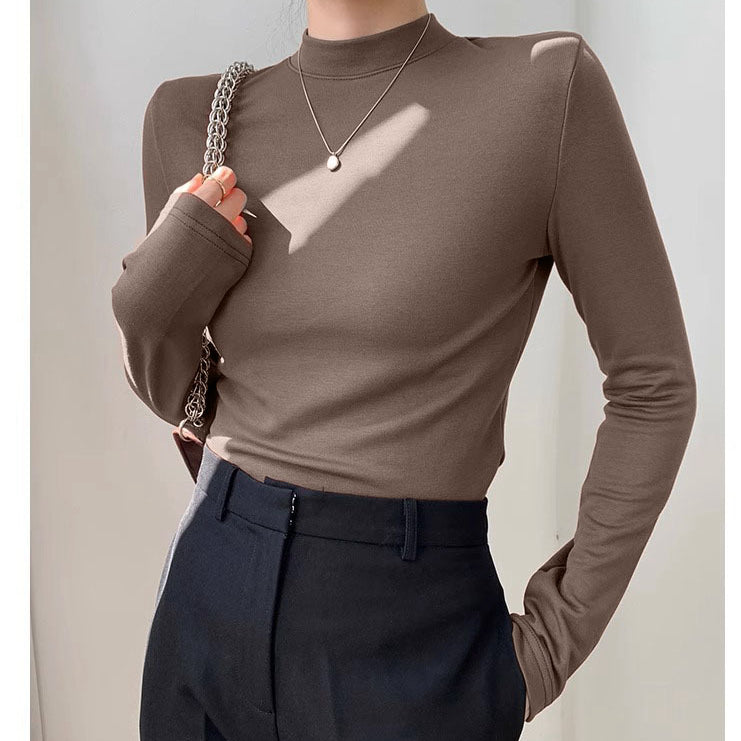Cashmere Crew Neck Slim Knit Top