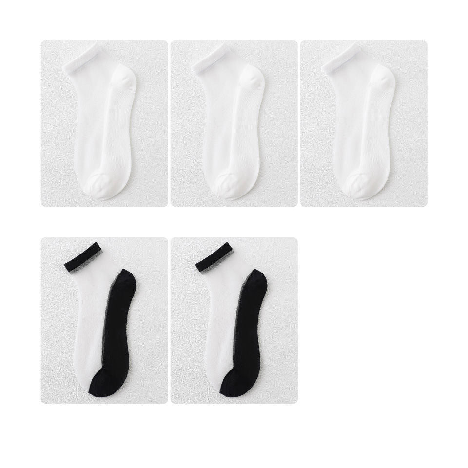 Breathable Cool Invisible Non-Slip Short Socks