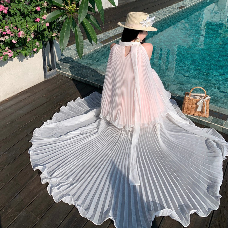 Sleeveless Vest And Skirt Set