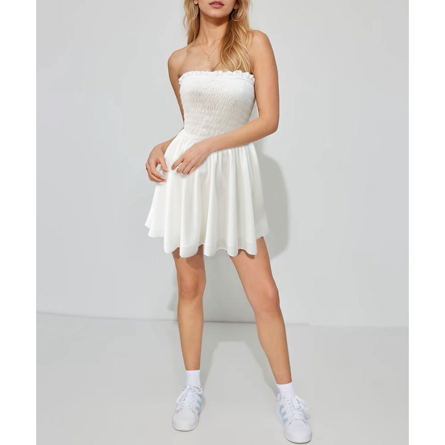 Sexy A-Line Spaghetti Strap Beach Holiday Dress