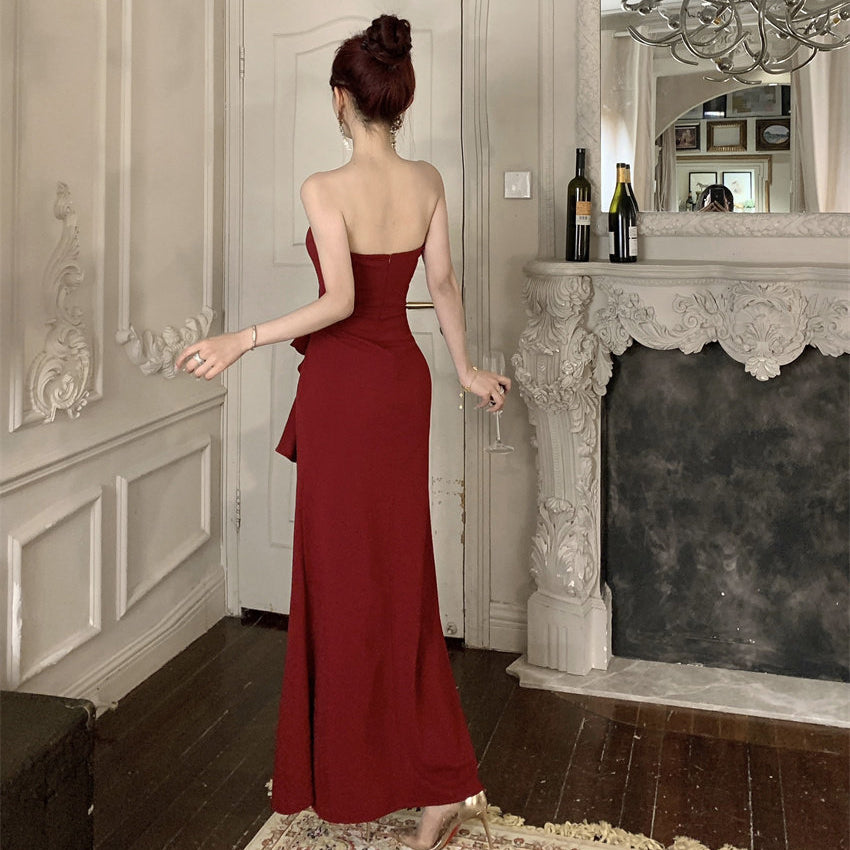 Sexy Strapless Fishtail Evening Dress