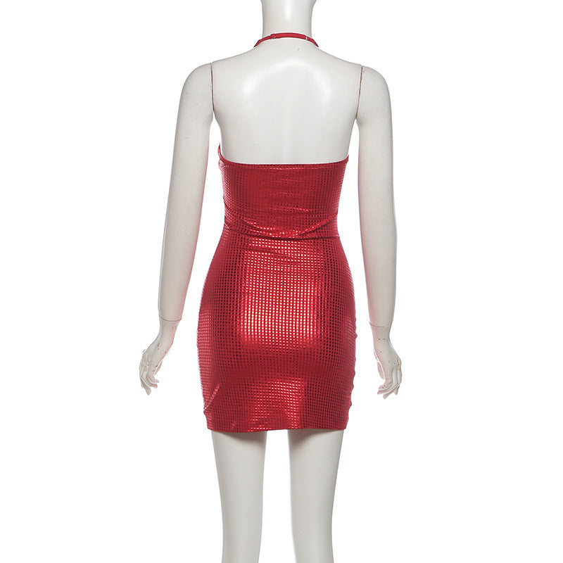 Stylish And Sexy Halter-Neck Bodycon Dress