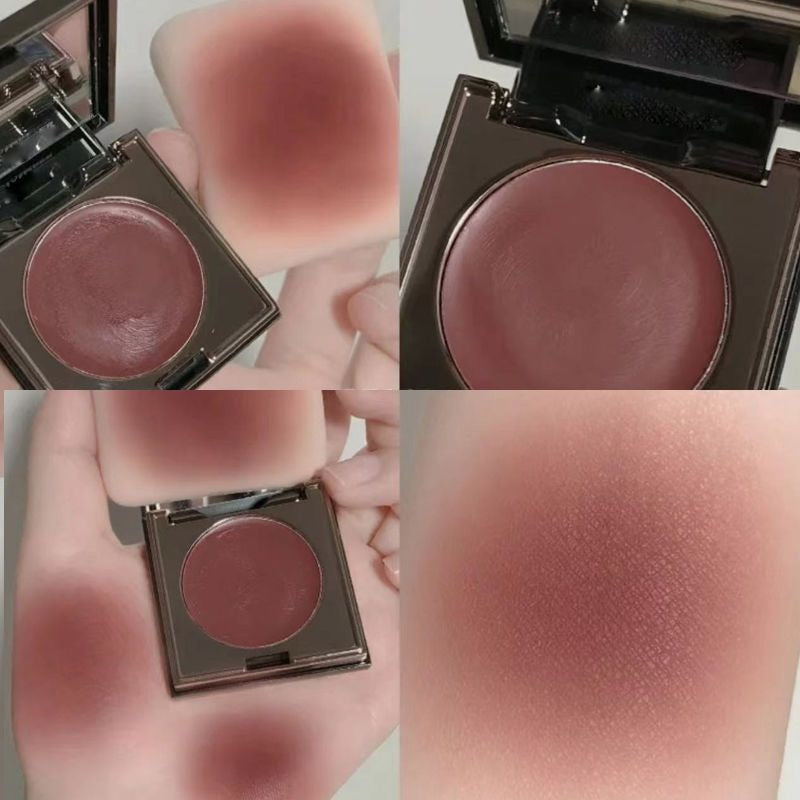 Small Square Lipstick Matte Fog Waterproof Non-Fading Lip Cheek Blush Multi-Purpose Cream