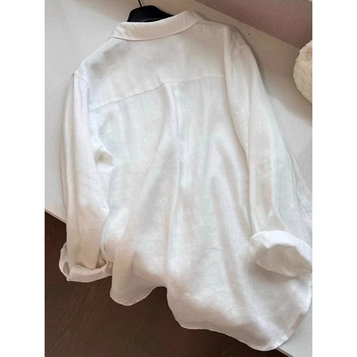 White Linen Old Money Style Shirt