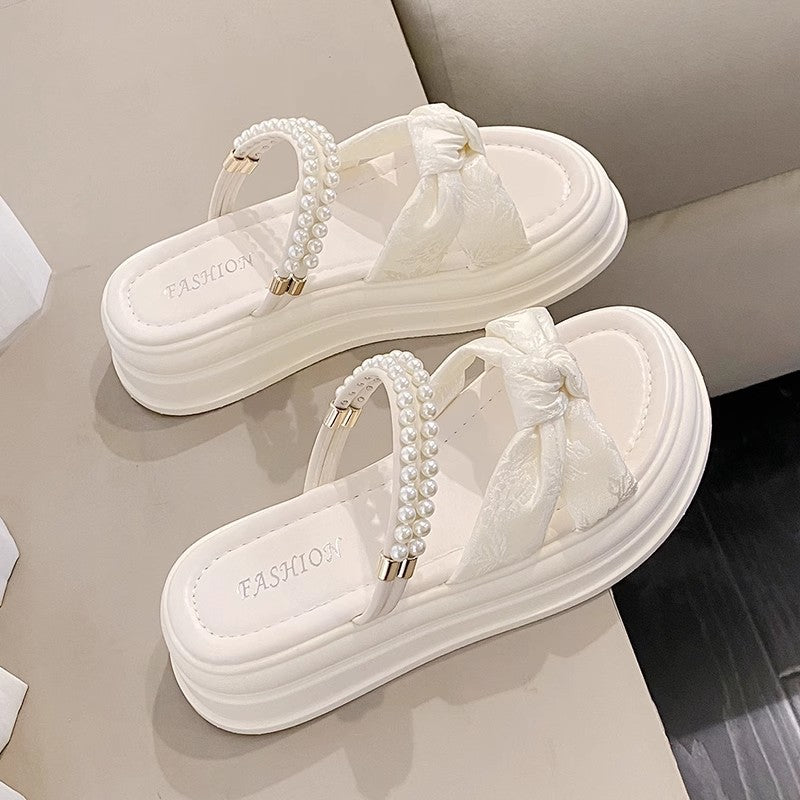 Summer Fashion Height-Enhancing Thick-Soled Slippers