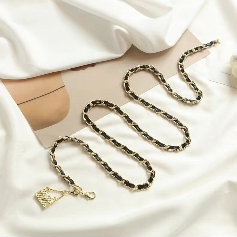 Metal Pouch Decorative Belt Waist Chain