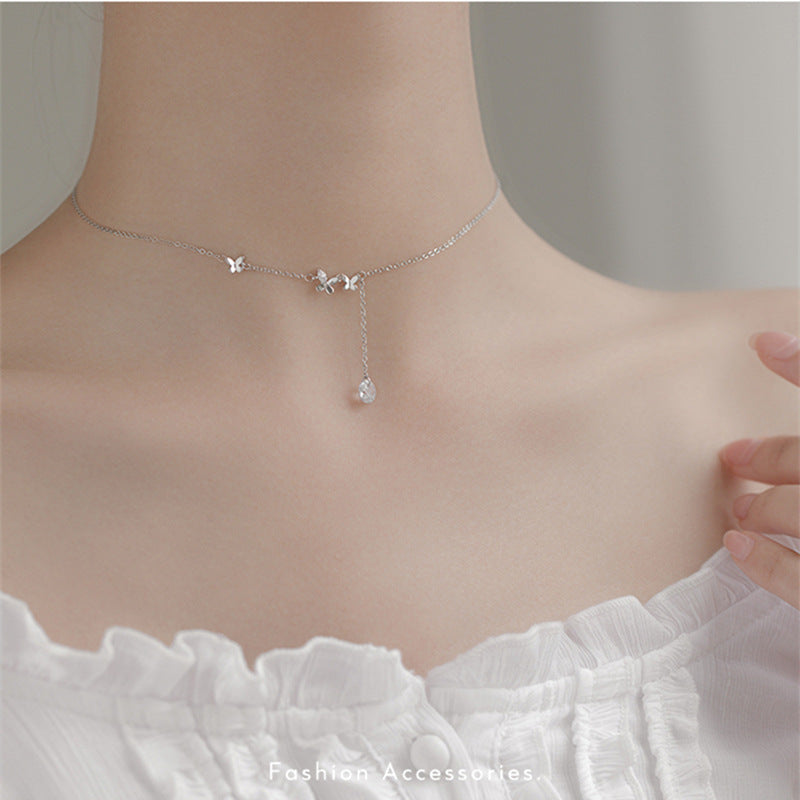 Butterfly Necklace New Quality Summer Fashion Clavicle Chain