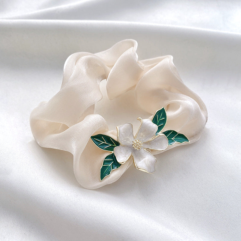 Elegant Flower Elastic Ponytail Hair Tie
