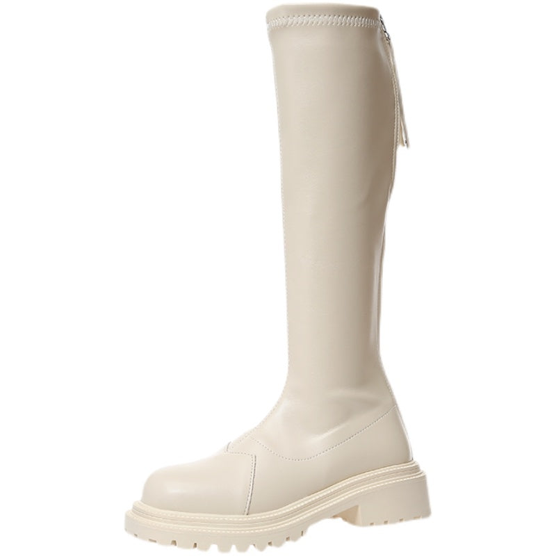 High Tall Thick-Soled Over The Knee Flat Boots