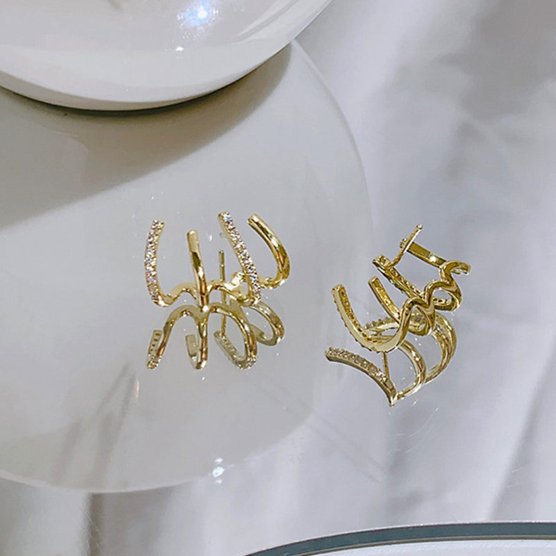 Zircon Geometric Earrings