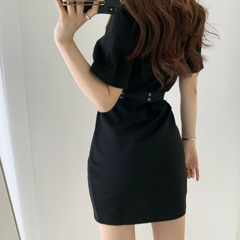 Vintage Round Neck Lace Dress