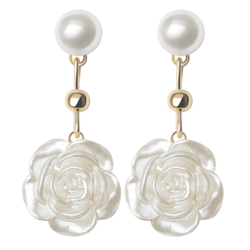 Sweet Pearl Flower Earrings