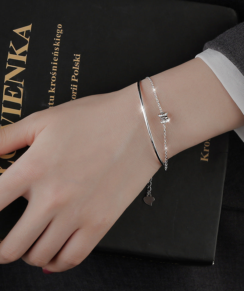 Exquisite Small Cylinder Zircon Bracelet Hand Jewelry