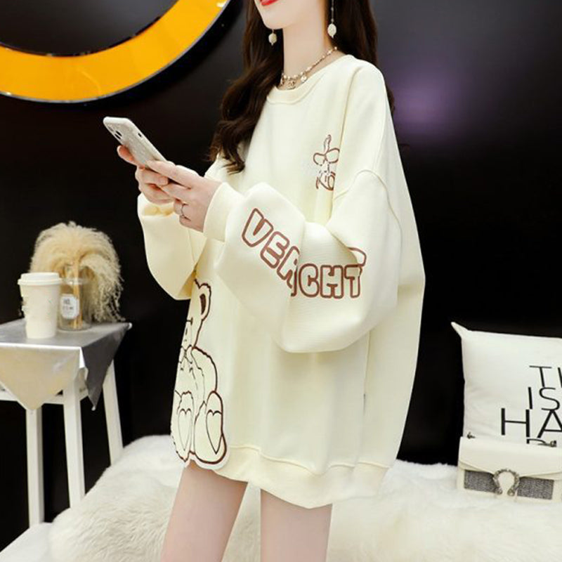 Thin Student Loose Casual Large Size Yellow Sweater