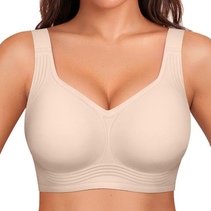 Women Jelly Bras Wirefree Full Coverage No Underwire Everyday Bras Comfortable Wireless Padded Tshirt Bra