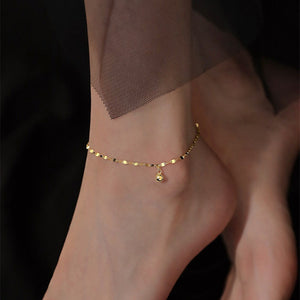 Simple And Personalized Metal Bead Anklet