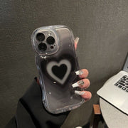 Wavy heart blooming mobile phone case