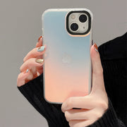 Laser gradient silicone iphone case