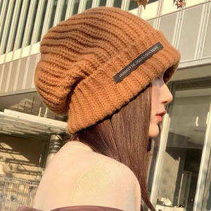 Knitted Woolen Warm Ear Protection Pile Hat Circumference