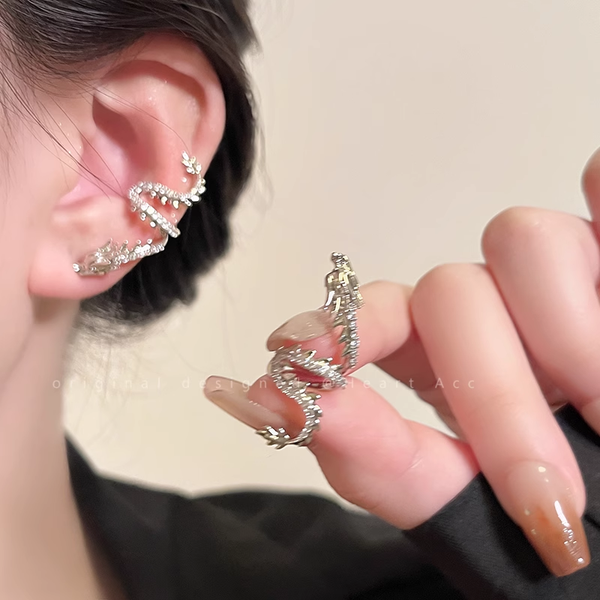 Dragon-Shaped Non-Pierced Earrings Exquisite Ear Cuffs