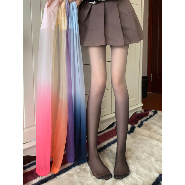 Gradient Color Stockings Any Cut Snag-Proof Pantyhose