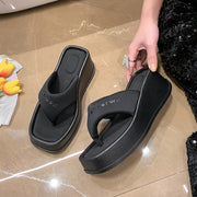 Platform high-heel sandals heightened slippers