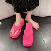 Platform high-heel sandals heightened slippers