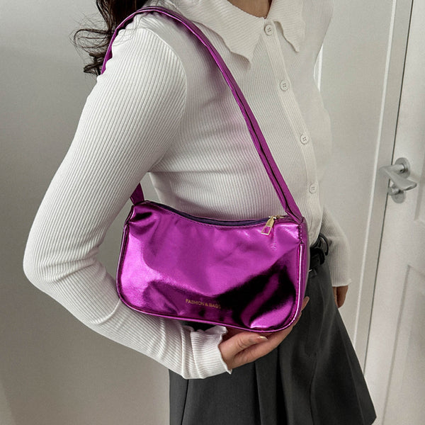 Underarm Fashion Simple Shoulder Handbag Baguette Bag