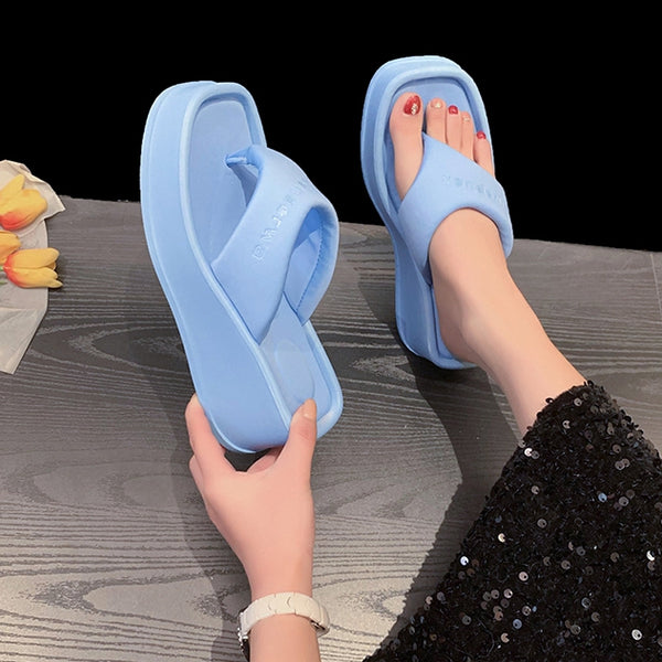 Platform High-Heel Sandals Heightened Slippers
