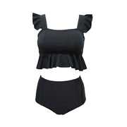 Split Swimwear Bikini Underwire Push Up Swimsuit
