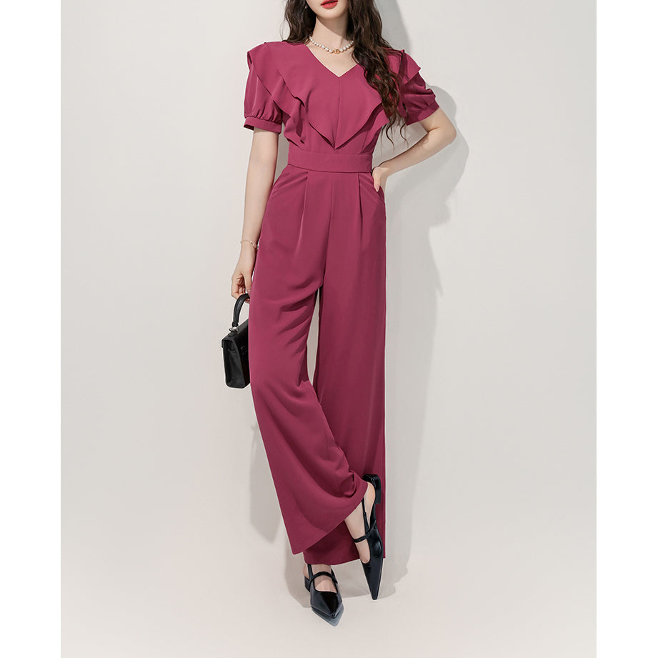 French Minimalist Fitted Jumpsuit